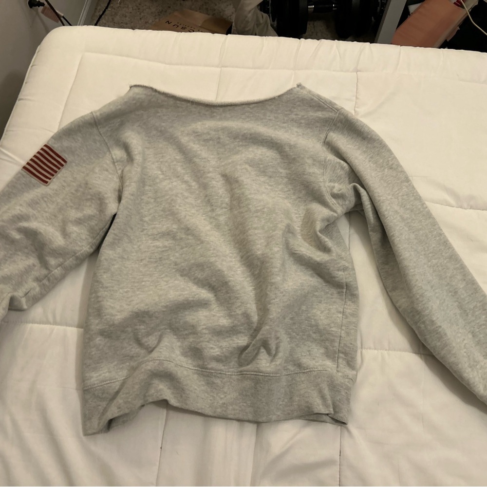 John Galt Erica Off-The-Shoulder Newport Sweatshirt - Picture 2 of 6